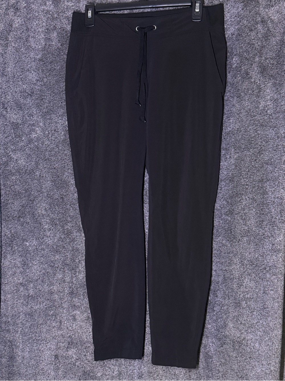 Athleta Black Drawstring Tapered Leg Jogger Pants